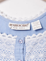 かぎ編みレース スリーブレスワンピース