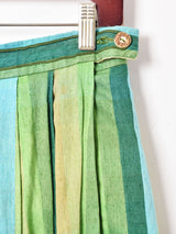 マルチストライプ フレアスカート