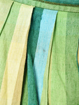 マルチストライプ フレアスカート