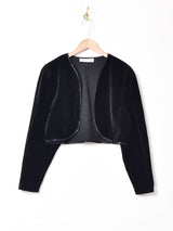 パフスリーブ ベロアボレロ