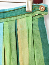 マルチストライプ フレアスカート