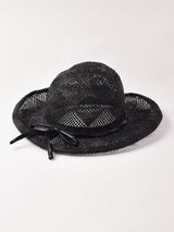 透かし編み ストローハット