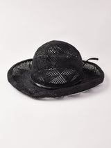 透かし編み ストローハット