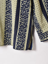 総柄 長袖シャツ