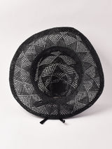 透かし編み ストローハット