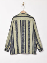 総柄 長袖シャツ