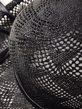 透かし編み ストローハット