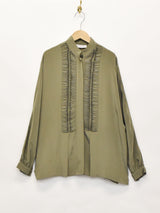 フランス製 スタンドカラー ブラウス