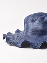 ウェーブブリム ストローハット