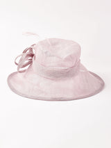 リボン×フェザー ストローハット