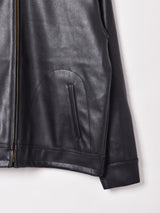 【2色展開】Backers PU ジップアップ レザージャケット