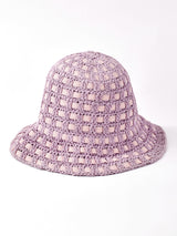 デザイン編み ペーパーストローハット