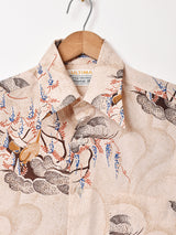 70's   総柄 長袖シャツ