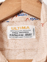 70's   総柄 長袖シャツ