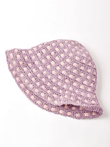 デザイン編み ペーパーストローハット