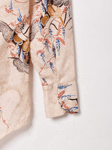 70's   総柄 長袖シャツ