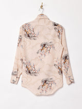 70's   総柄 長袖シャツ