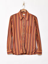 70's   Bud Berma ストライプ 長袖シャツ