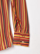70's   Bud Berma ストライプ 長袖シャツ