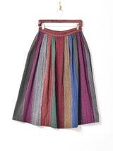 ストライプ フレアスカート