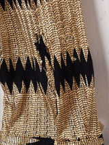 バンドカラー メタリック 長袖シャツ