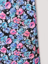 花柄 キルティング ロングコート