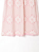 ペールトーン レース 半袖ワンピ—ス