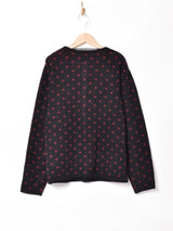 花刺繍カーディガン