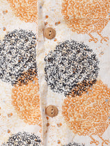 総柄 オープンカラー 半袖シャツ