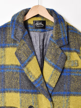 【2色展開】Meridian チェック柄 ダブルボタンチェスターコート