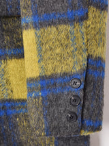 【2色展開】Meridian チェック柄 ダブルボタンチェスターコート