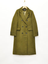 【3色展開】Meridian ダブルボタン ロングチェスターコート