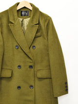 【3色展開】Meridian ダブルボタン ロングチェスターコート