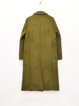 【3色展開】Meridian ダブルボタン ロングチェスターコート