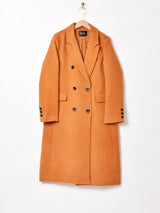 【3色展開】Meridian ダブルボタン ロングチェスターコート