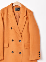 【3色展開】Meridian ダブルボタン ロングチェスターコート