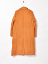 【3色展開】Meridian ダブルボタン ロングチェスターコート