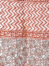 エスニック柄 マキシ丈 ラップスカート