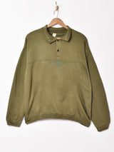 イタリア製 刺繍 スウェットポロ