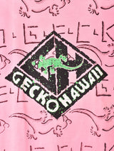 アメリカ製 Gecko Hawaii 総柄プリントTシャツ