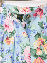 アメリカ製 花柄 タイトロングスカート