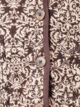 【2色展開】Emerald Motel 総柄 ウール混カーディガン