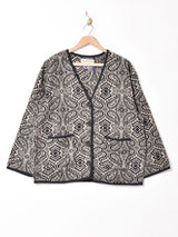 【2色展開】Emerald Motel 総柄 ウール混カーディガン