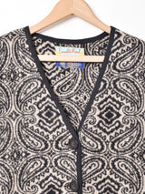 【2色展開】Emerald Motel 総柄 ウール混カーディガン