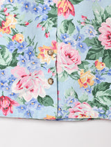 アメリカ製 花柄 タイトロングスカート