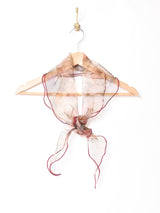 【2色展開】オーガンジー フラワー スカーフ