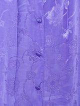 イギリス製 織柄 長袖ブラウス