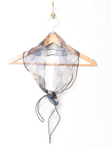 【2色展開】オーガンジー フラワー スカーフ