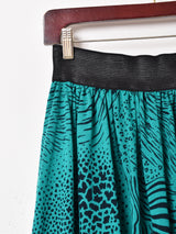 総柄 ウエストゴムスカート