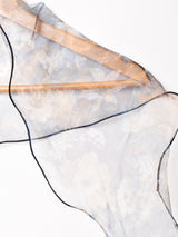 【2色展開】オーガンジー フラワー スカーフ